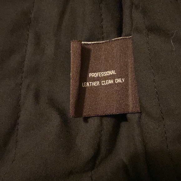 Michael Kors leather jacket. - Picture 3 of 9